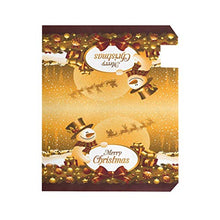 Scatola regalo natalizia con pupazzo di neve Babbo Natale, renne, inverno, neve, cassette delle lettere magnetiche, decorazione per la casa, dimensioni standard, 53,3 x 45,7 cm