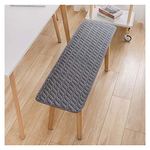 Cuscino per Panche per All'Aperto Mobili, Giardino Patio Cuscini per Sedie da Giardino Tinta Unita Cuscino per Panchina Swing Recliners -Grigio 200×40cm(79×15in)