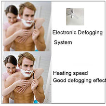 Specchio retroilluminato a LED, Specchio per Trucco Illuminato da Bagno, antiappannamento + Tocco + Tempo/Temperatura, Verticale/Orizzontale