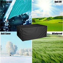 Fodere per mobili da giardino impermeabili 213x132x74cm, fodere per tavoli e sedie da patio Rettangolari impermeabili, copertura per esterni, pioggia e neve antipolvere antivento, tessuto resiste