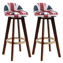 bdb Set di 2 Sgabelli da Bar Moderni, Sgabelli da Bar da Cucina for La Casa ， Sedie da Bar Girevoli A 360 °, Altezza Seduta 73 Cm mobilia (Colore : Blu)