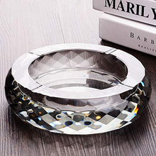 CHONGA Cristallo Posacenere, Elegante Posacenere for la tavola, Altamente Trasparente Posacenere for Outdoor, 15cm / 5.9in