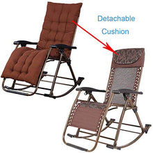 SHUAIIJUAN Sedia per il tempo libero domestico Outdoor Sedia a dondolo del patio del giardino sedia di svago pieghevole Poltrona reclinabile Beach Camping Piscina Sdraio Sdraio con l'ammortizzatore Ma