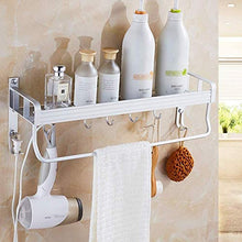 AINIYF Bagno Bagno Doccia Mensola Organizzatore Parete Punch-Free Alluminio dello Spazio 2 Tiers Torre Rack, 3 Formati (Dimensioni: 40x13x18cm)