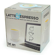 Latte & Espresso Double Cup - Two Cup Sizes For Dual Use