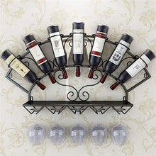 Armadietto del Vino Contiene 4 Bottiglie di Vino Portabottiglie da Parete, portabottiglie da Appendere, Ripiani in Metallo per Attrezzature da Vino in Ferro Bar Creativo Stile Vintage ， Ross