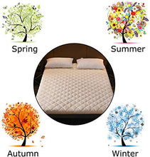 QXTT Materasso Futon, Materasso Letto Futon Matrimoniale E Singolo Pieghevole E Arrotolabile Materassi da Terra Alto 10cm Futon Trapuntato Salvaspazio per Campeggio Balconi Picnic,White-180 * 200cm
