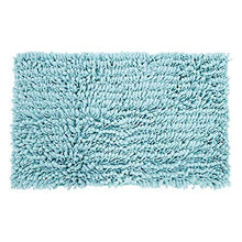 Tappetino da bagno Tappetino per capelli lunghi di peluche spessi e fini per la camera da letto per la casa(Blue-green)