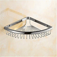 MIWANG Antiquariato Europeo Bagno Angolo Singolo Rack Telefono Mobile cestello Telaio, Cesto Triangolare Rack di Bronzo,Chrome