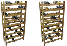 2 Pezzi Porta Bottiglie cantinetta in Legno Marrone 54 posti per Vino Cantina enoteca Bar casa Cucina ripostiglio