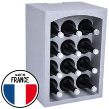 Talous Portabottiglie BuonVino 35x29,5x50 cm - scaffale di polistirolo per bottiglie - impilabile - per 12 bottiglie