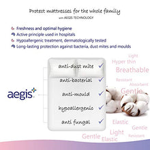 Twillie - Coprimaterasso Matrimoniale 180 x 200 Impermeabile - Made in Europa - Oeko-TEX® - Aegis® - Traspirante - Proteggi Materasso Anallergico, Antiacari, Antibatterico - Igienico 100% Policotone