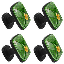 Quadrifoglio 4 PCS Pomelli per Porta, Pomolo per Mobile, Pomelli per Mobili con Viti, Maniglia per Armadietto, Pomelli per Porta, Pomelli per Cassetti per Porta, Armadio, Cassetto e Credenza
