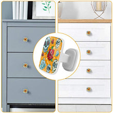 Set di 4 maniglie rotonde per armadio da cucina, credenza, cassettiera, cassettiera, con viti, per cucina, comò, armadietto, bagno, guardaroba, testa di teschio, fiori di rosa