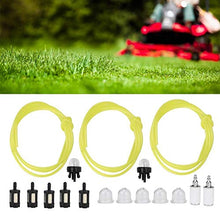 Rockyin 1.5 Metri 3 diametri del Tubo Tubo Carburante con Snap in Primer Bulb, Filtro Carburante Fit for Zama Stihl