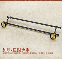 Portasciugamani nero rame portasciugamani doppio palo bagno hardware bagno americano bagno ciondolo portasciugamani 50cm