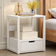 Comodino Comodino Fine comodini Comodino Camera da Letto Insieme Bagagli Piccoli armadi Bianchi Arredamento Moderno (Colore : Bianca, Dimensione : 35 * 40 * 50cm)