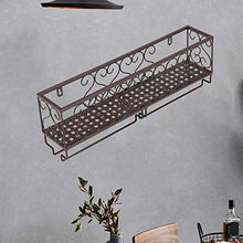 NFGHK 1 Pz Portabottiglie Portabottiglie Portabottiglie Display Bar Mensola Bottiglia a Muro Portabottiglie in Vetro Champagne Portaoggetti da Bar Cucina Bronzo