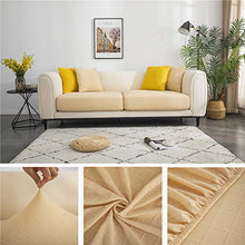 Copriseduta Divano, Fodera per Cuscino del Divano Indipendente, Fodera Coprisedile Jacquard, Protezione del Cuscino Sedile del Divano (Beige,Backrest Cover)