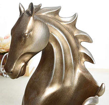 LOSAYM Statue Soprammobile Statuine Portabottiglie per Vino con Testa di Cavallo Astratta Scultura Ornamentale Portabottiglie per Vino Decorazioni per L'Artigianato