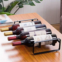LHQ-HQ Wine Rack Ferro Vino Rack Decorazioni Bottiglia Domestica Rack Semplice Nero Stile Europeo