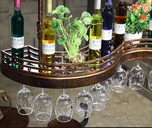 COLiJOL Stoccaggio Del Vino Stile Semplice Ferro da Appendere Portabicchieri da Vino Decorazione a Soffitto Scaffale Bar Storage (Dimensioni: 100 * 30Cm),100 * 30 cm