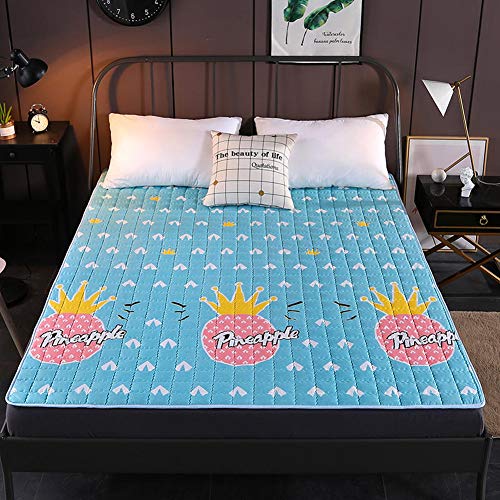 YXXCD Moda Pieghevole Materasso Letto Futon, personalità Traspirante Tatami Materasso Giapponese Mantieni Caldo Materasso Terra Student Tappetino Camera da Letto-b 200x220cm(78x86inch)