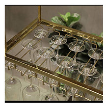 MFLASMF Hanging Bar Wine Rack, Upside Down Household Wine Rack,Creative Stainless Steel Wine Rack, Decoration, Simple European Goblet Rack (Size : 80 * 35cm)