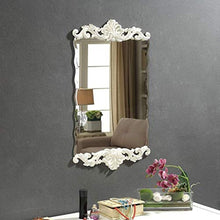 Specchio da Parete Specchi da Trucco per Soggiorno Rettangolo, Specchio da toeletta Specchio da toeletta Specchio a Figura Intera Specchio da toeletta per Bagno (Colore: Bianco)