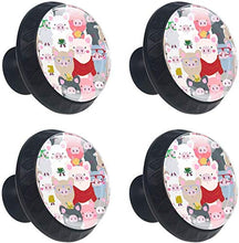 Carino Maiale Withes Rosa Grigio Rosso Pomelli per Porta Set di 4 Pomelli per Mobili Manopole per Cassetti Cucina Armadio Vetro