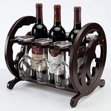 Wine Rack, Vino Rack supporto di vetro di vino continentale creativo di legno solido Indipendente Contro calice di vetro di vino di stoccaggio Rack Wine Rack Cabinet Living Room decorazione della casa