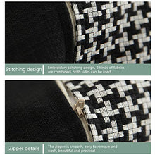 RIYIFER Copertura per Pouf, Copertura per Poltrona A Sacco Grande Tessuto in Poliestere Bean Bag Cover Adatto A Camera da Letto, Soggiorno, Giardino,Nero,90x120x100cm