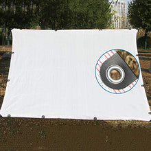 JLXJ Telo Ombreggiante Paralume da Giardino Bianco Reticolato, Protezione UV al 90% Panno Ombra, Rettangolo Recinzione dello Schermo di Segretezza Tessuto a Rete, per Serra/Riparo/Pianta/Garage