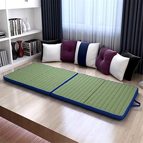 Kuingbhn Materasso da Terra Tatami Materasso Pieghevole Pieghevole futon Giapponese Morbida dormitorio Mattress Pad Dormire Tappetino 5 cm di Spessore per casa, Piano, dormitorio per Studenti, Letto