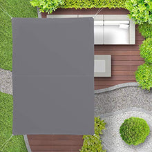 Relaxdays, Grigia Tenda a Vela Rettangolare, Idrorepellente, Anti UV, Corde di Supporto, Terrazza e Giardino, LxP: 3x4 m, 3 X 4 M