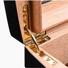 ZYING Glass Window Trasparente Cigar Box - igrometro e umidificatore Transparent Glass Window Cigar Box Valigia Cigar Box Portatile