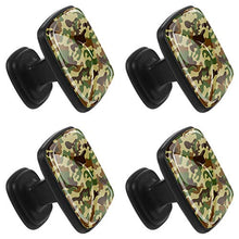 Sfondo mimetico militare Pomelli per Porta Set di 4 Pomelli per Mobili Manopole per Cassetti Cucina Armadio Vetro