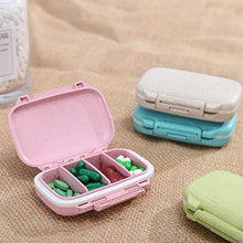 YNester 2 Pack Portapillole Pill Pilles, Fashion Pill Organizer Pillola da viaggio Case Medical Pill Box Dispenser per Vitamine Integratori Medicina Box - 4 scomparti rimovibili (Rosa + Blu)
