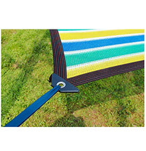xiaoshuidi123 Panno Ombreggiante Tasso di Ombreggiatura del 85% Isolamento, Rete Solare in PE per Piante Verdi, Usato per Posto Auto Coperto/Impianto di Cantiere, Barre dei Colori (4×5m/13×16ft,A)