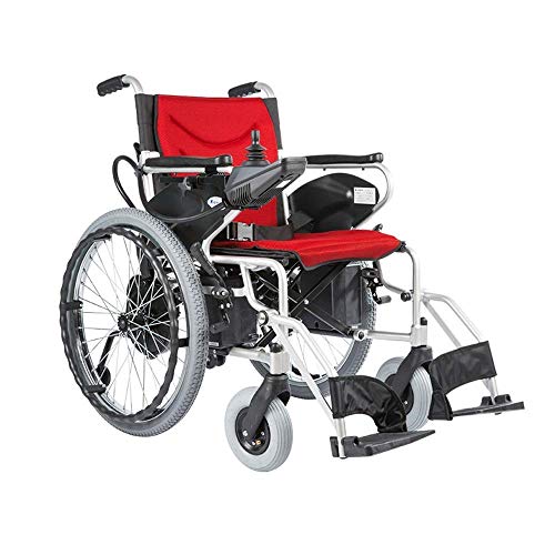 FTFTO Accessori per la casa Anziani Disabili Sedia a rotelle elettrica Pieghevole Pieghevole Portatile Anziani Disabili Automatico Scooter a Quattro Ruote - Carico 100 kg Sedia a rotelle