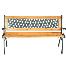LD - Panchina da giardino in ghisa e legno duro