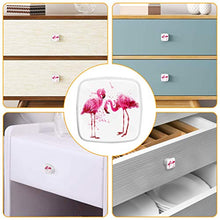 Fenicottero rosa 4 PCS Pomelli per Porta, Pomolo per Mobile, Pomelli per Mobili con Viti, Maniglia per Armadietto, Pomelli per Porta, Pomelli per Cassetti per Porta, Armadio, Cassetto e Credenza
