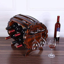 LHQ-HQ Verticale Governo del Vino Piano Wine Rack Rack Birra Calice Telaio Oak Barrel