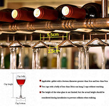 JHGJBJ Metallo cremagliera del Vino, cremagliera Hanging Bicchiere di Vino con Bottiglia di Vino di Valle, Altezza Regolabile 30-60cm (Size : 60x30cm)