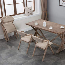 Chair QL sedie richiudibili Sedia Da Pranzo Retrò In Legno Massello Pieghevole, Poltrona Rimovibile E Lavabile Con Schienale E Braccioli, Sedia Da Scrivania Con Sgabello Imbottito, Sedile Per Il Tempo