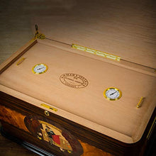 Humidor per Sigari di Grande capacità in Legno di Cedro Humidor per Sigari Accessori per Sigari Vernice per Pianoforte Quattro Strati E Otto Rack Possono Contenere 200 Sigari