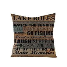 SHENSHI Federe Cuscini Divano 45X45,Retro Nostalgico Stampa di Lettere Fodere per Cuscini, Car Office Soggiorno Divano Fodera per Cuscino Lombare, Decorazione per La Casa Set di 4 Articoli, Stile 4