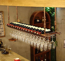 FCXBQ Portabottiglie da Vino Appeso Europeo Portabottiglie da Vino/Appeso Portapiatti di Vetro rovesciato/Creative Home Bar/Portabottiglie Appeso Portabottiglie da soffitto Portabottiglie da