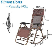 Sedia a dondolo pieghevole da giardino per adulti relax relax | sdraio sdraio sdraio sdraio sdraio con cuscini