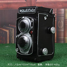 WANDOM Decorazione della Macchina Fotografica d'Epoca Decorazione della Finestra Ferro Art Clock Fotocamera Modello Retro Camera-CJ127232